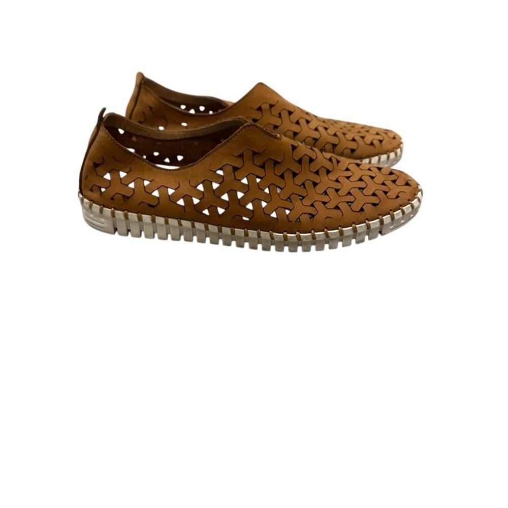 Eric Michael Brown Perforated Slip-On Shoes 40 US 10 - Picture 4 of 11